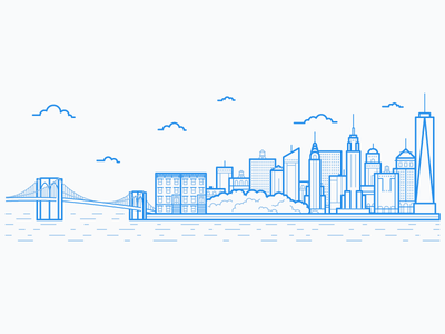 400x300 Huge Collection Of 'manhattan Skyline Line Drawing' Download More - Nyc Skyline Line Drawing