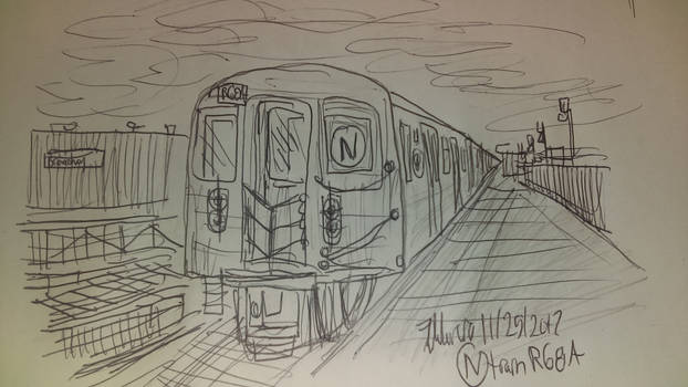 622x350 Traditional Art - Nyc Subway Drawing