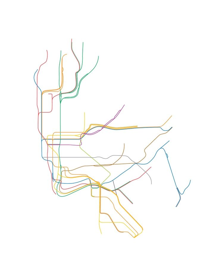 736x935 nyc subway map line drawing - Nyc Subway Drawing