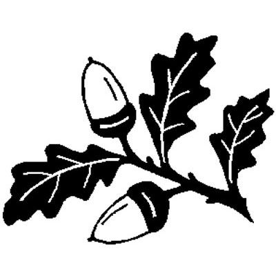400x400 the english stamp company oak leaves - Oak Leaf Drawing