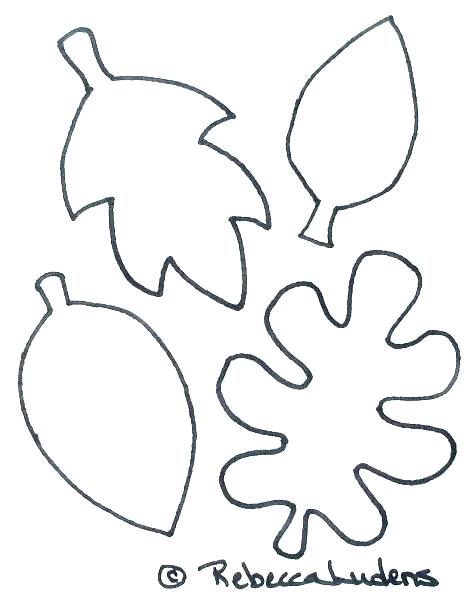 470x600 leaf outline oak leaf b pattern on template printable coloring - Oak Leaf Drawing Template