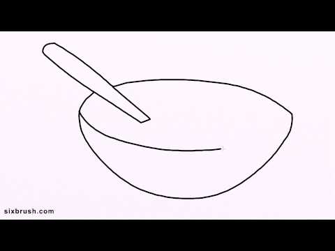 480x360 e how to draw oats easy for beginners step - Oatmeal Drawing