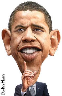 Obama Caricature Drawing