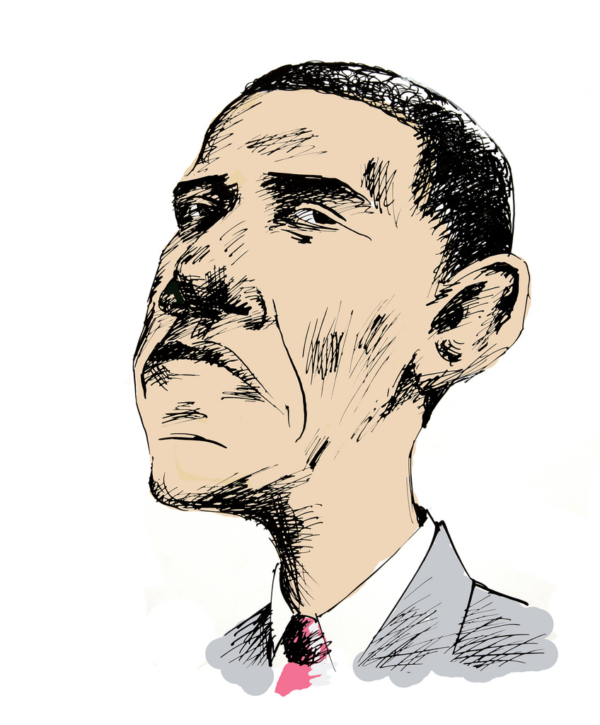 Obama Caricature Drawing At Paintingvalley.com 