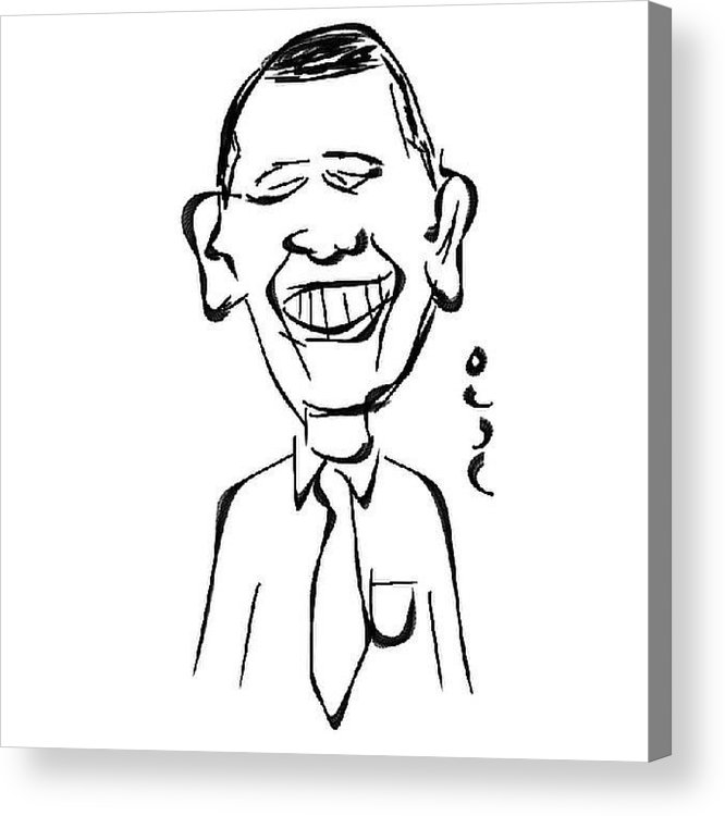 666x750 Barackobama - Obama Caricature Drawing