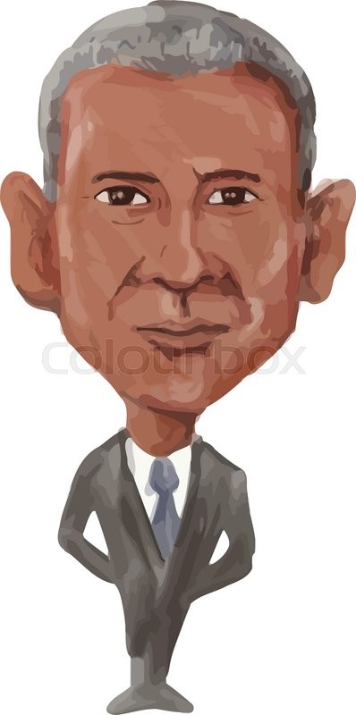 398x800 american president barack obama caricature - Obama Caricature Drawing