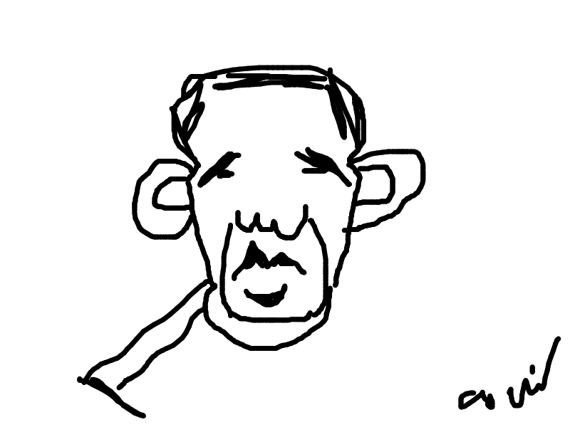 800x600 how to draw cartoon obama - Obama Cartoon Drawing