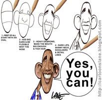 205x200 how to draw obama cartoon - Obama Cartoon Drawing