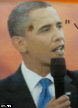 306x423 veteran teacher fired for displaying cartoon of obama 'with bullet - Obama Cartoon Drawing