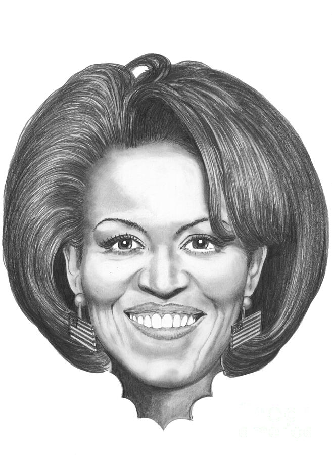 657x900 michelle obama drawing - Obama Drawing