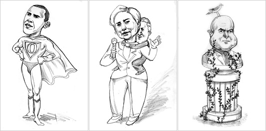 533x264 Drawing The Candidates - Obama Drawing Easy