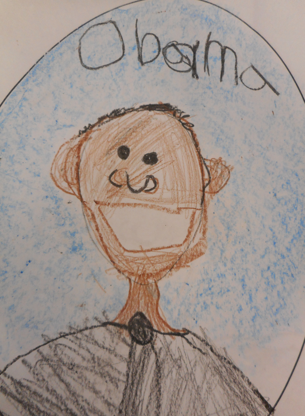 1000x1364 Kinder Gardening Directed Draw - Obama Drawing Easy