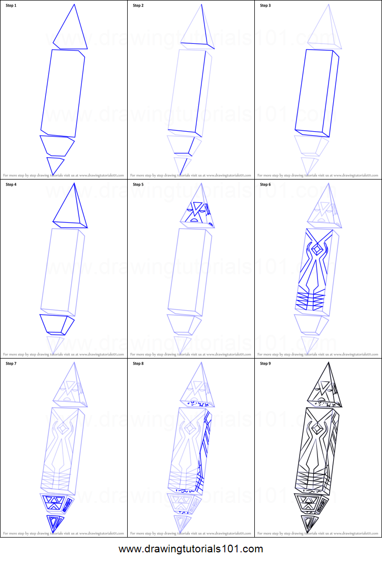 751x1107 How To Draw Obelisk From Steven Universe Printable Step - Obelisk Drawing
