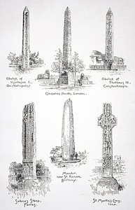 193x300 Obelisk Drawings Fine Art America - Obelisk Drawing