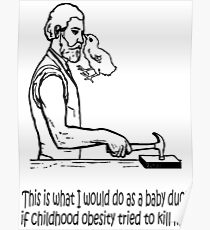 210x230 childhood obesity drawing posters redbubble - Obesity Drawing