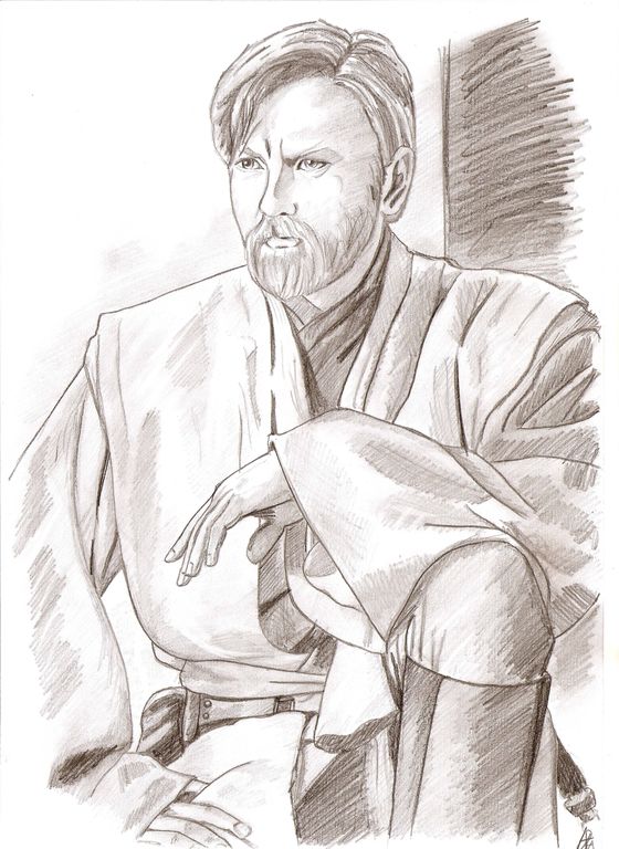 560x768 Obi Wan Kenobi Almudena Frutos Hidalgo - Obi Wan Kenobi Drawing