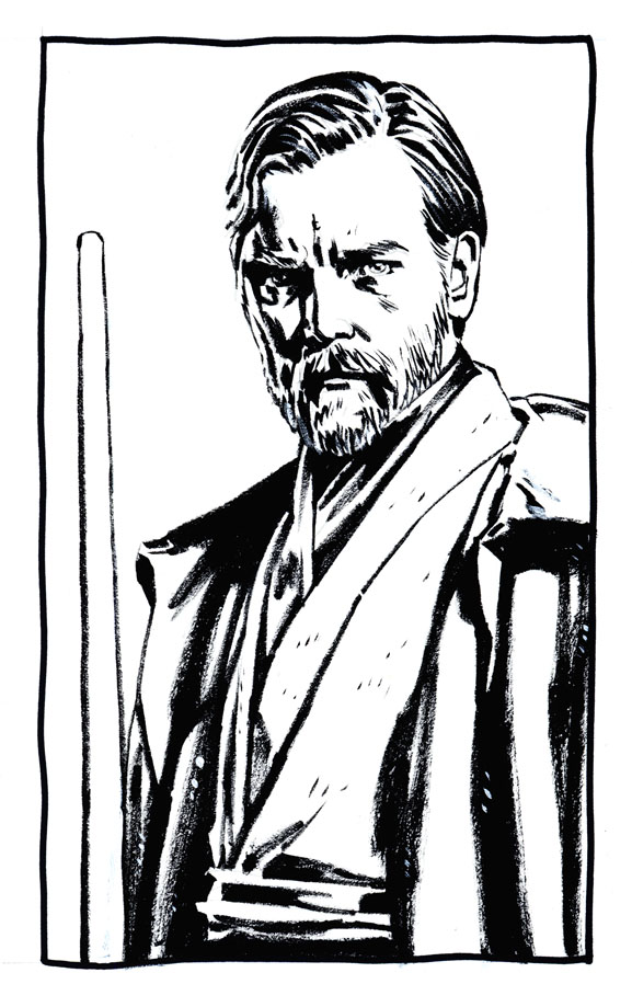 577x919 The Art Of Sean Phillips Obi Wan Kenobi - Obi Wan Kenobi Drawing