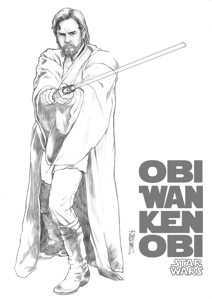 827x1169 Obi Wan Kenobi - Obi Wan Kenobi Drawing