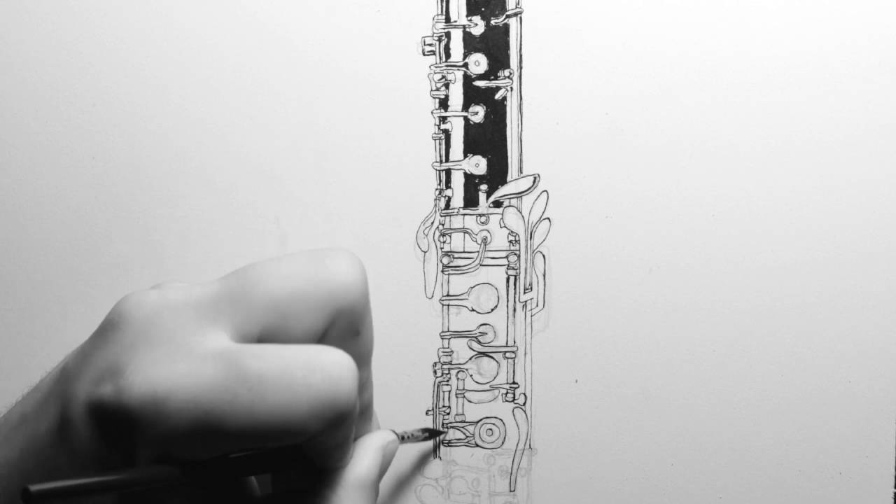 1280x720 Oboe Illustration - Oboe Drawing