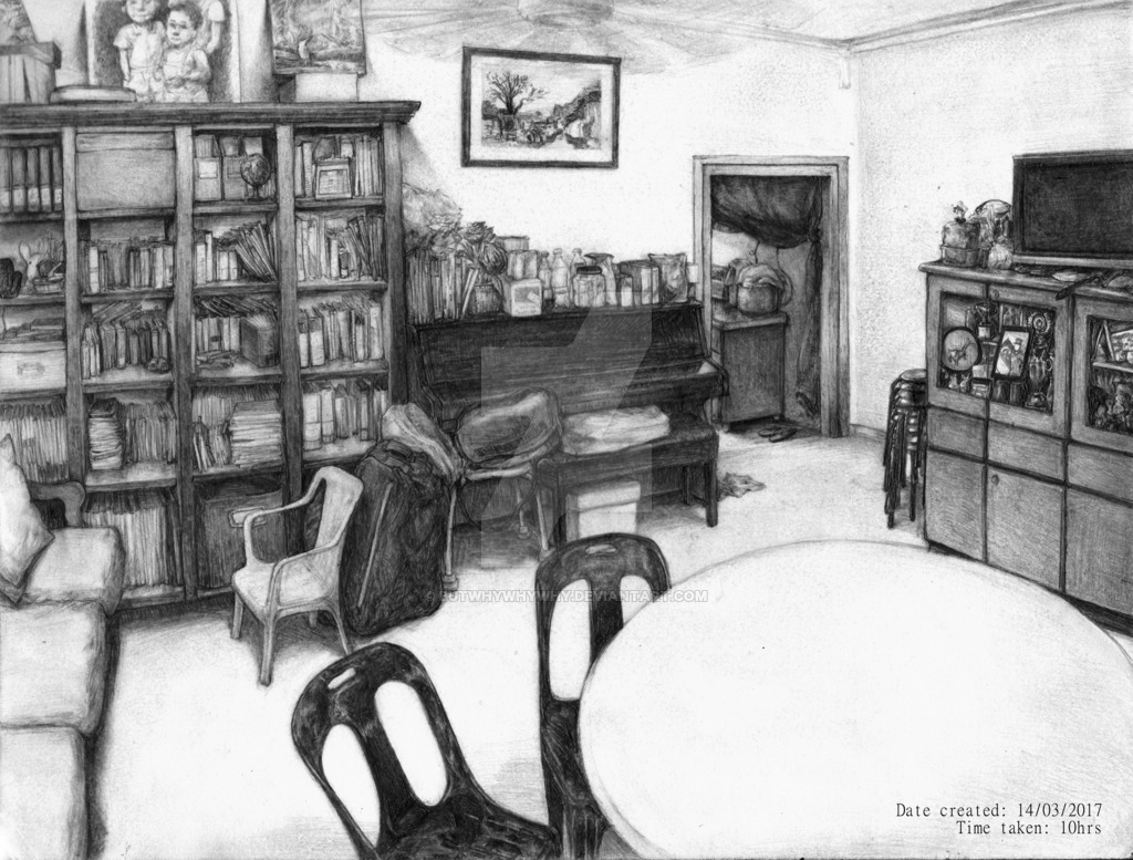 1024x777 observational drawing living room - Observational Drawing