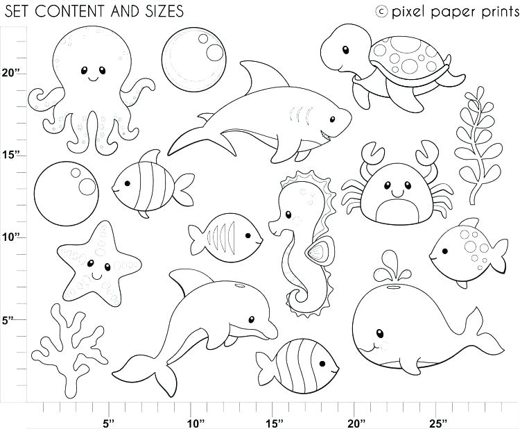 Simple Sea Animals Drawings - img-foxglove