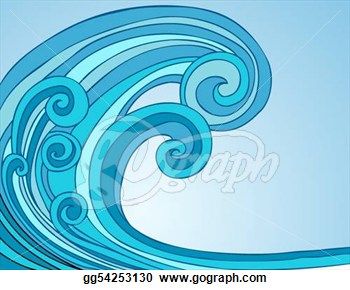 350x290 ocean shoreline clipart stock illustration - Ocean Cartoon Drawing