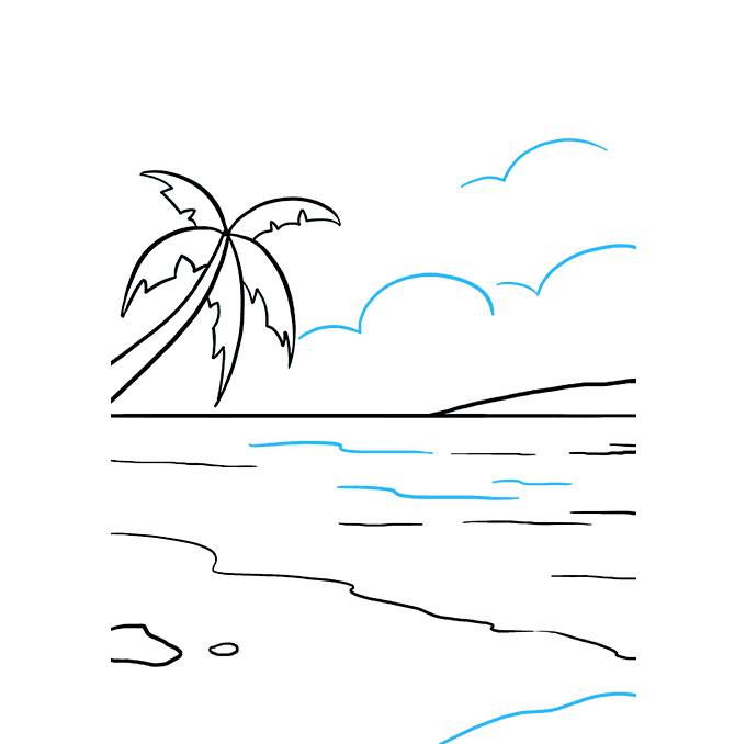 680x678 how to draw an ocean - Ocean Drawing