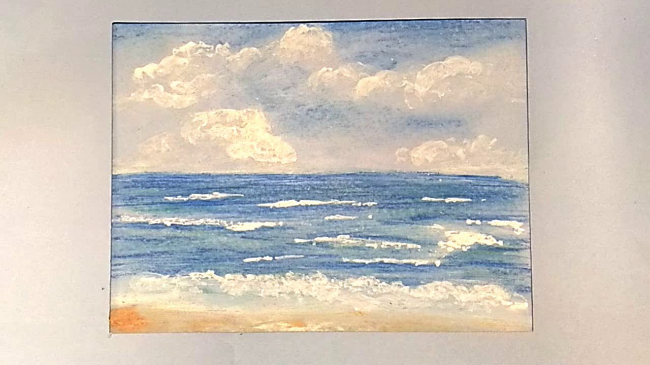 1280x720 how to draw the ocean - Ocean Drawing