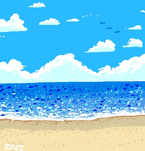 500x521 ocean drawings - Ocean Drawing