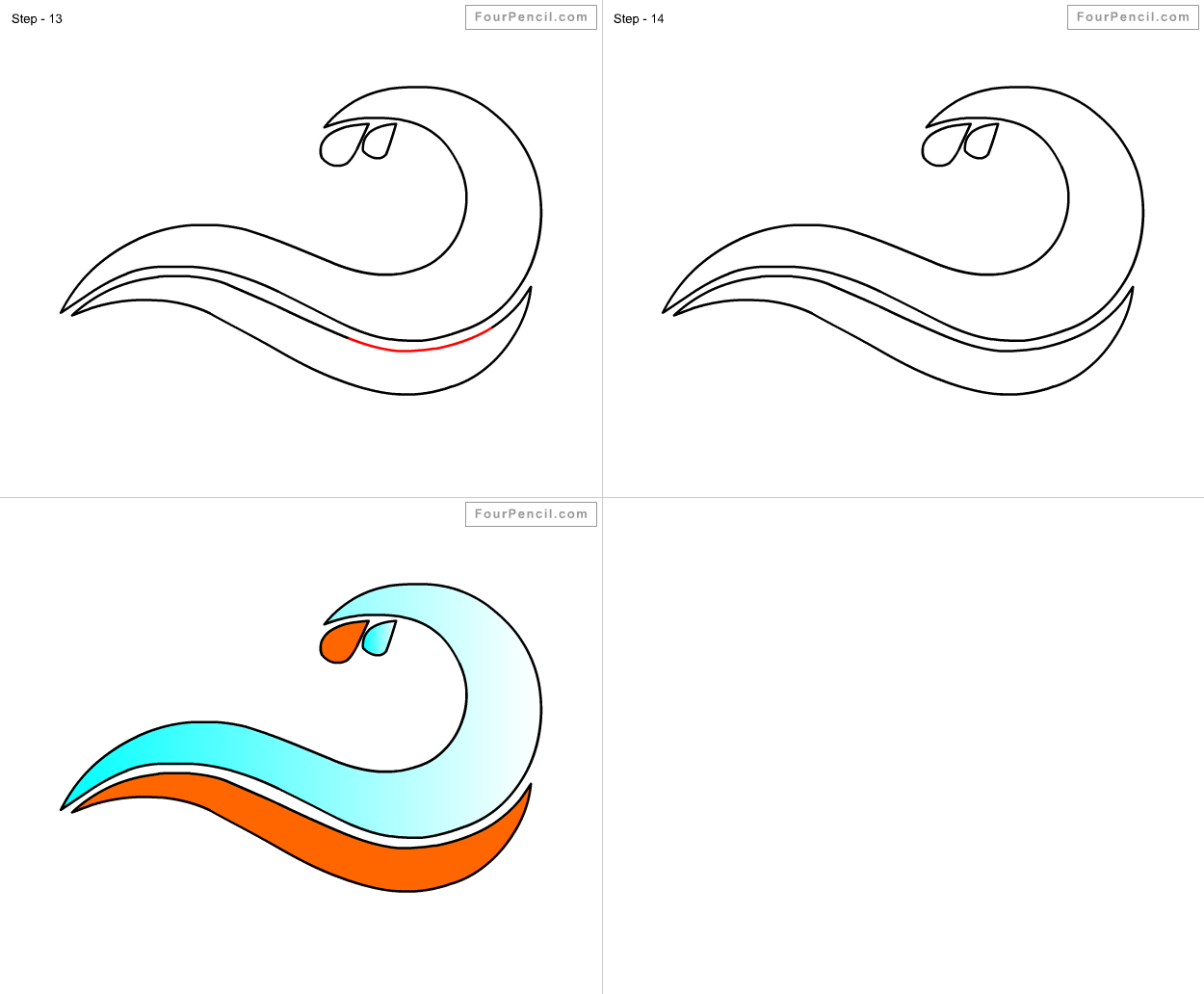 1250x1032 How To Draw Ocean For Kids Step - Ocean Drawing Easy