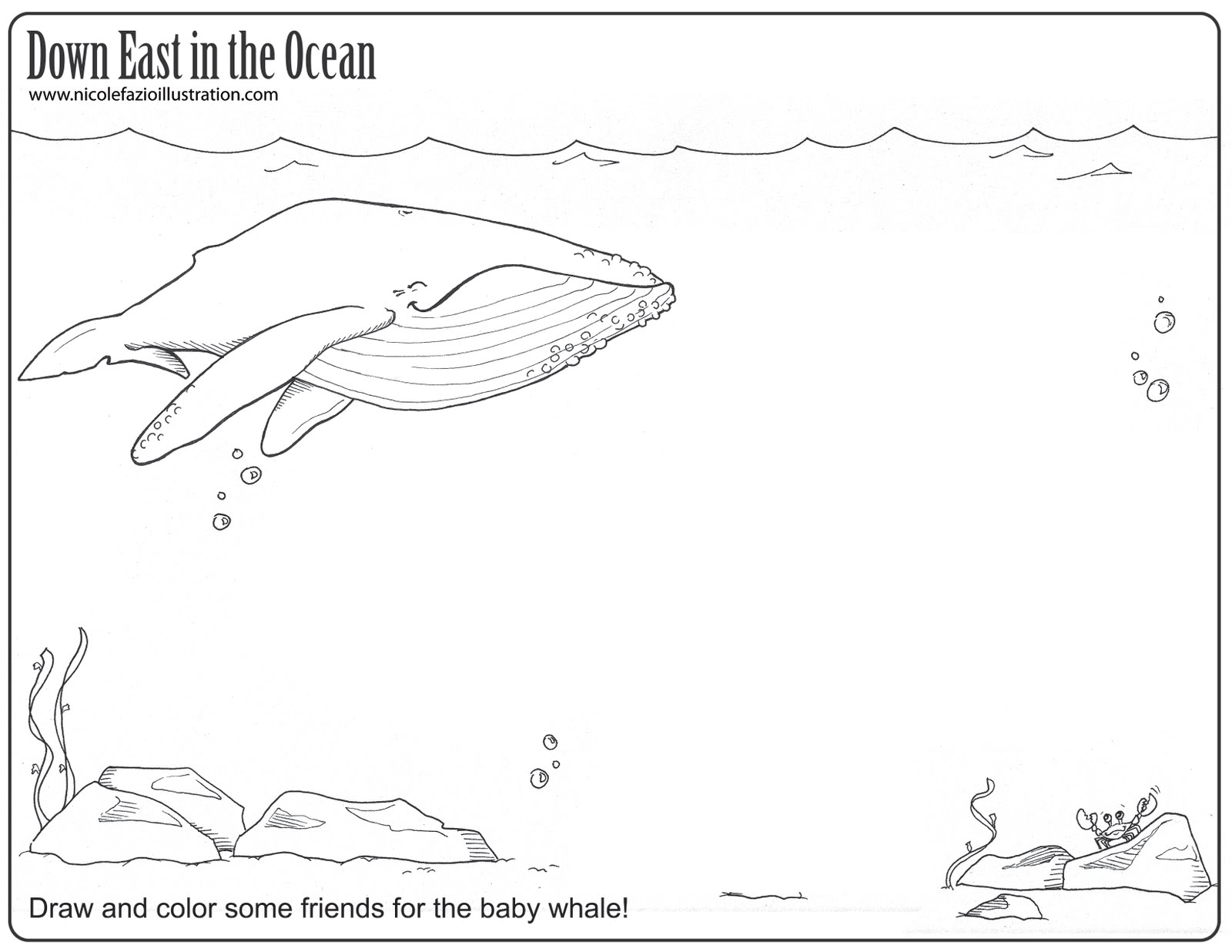 1600x1236 Nicki Fazio Illustration Design Kids Activities - Ocean Drawing For Kids