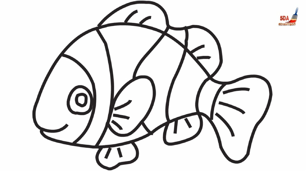 1280x720 Amazing Drawing How To Draw Ocean Fish How To Drawing - Ocean Fish Drawing