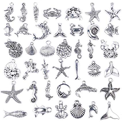 425x425 bronagrand pieces mixed antique silver diy ocean - Ocean Fish Drawing