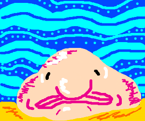300x250 blobfish sitting on the ocean floor drawing - Ocean Floor Drawing