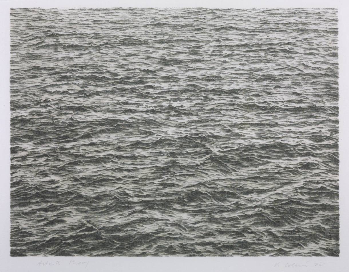 1220x950 ocean', vija celmins, tate - Ocean Pencil Drawing