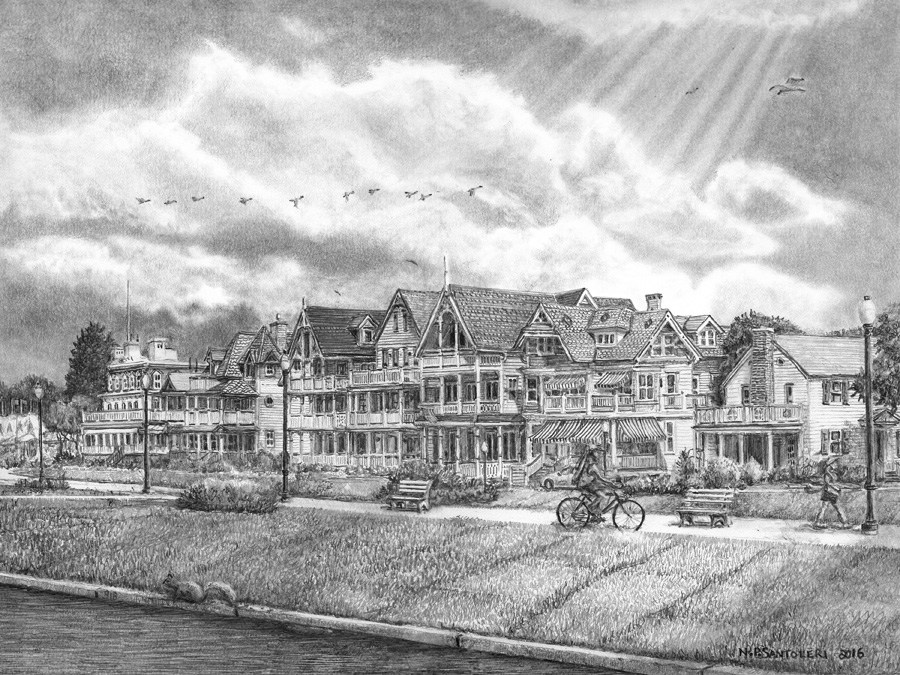 900x675 ocean pathway pencil drawing - Ocean Pencil Drawing