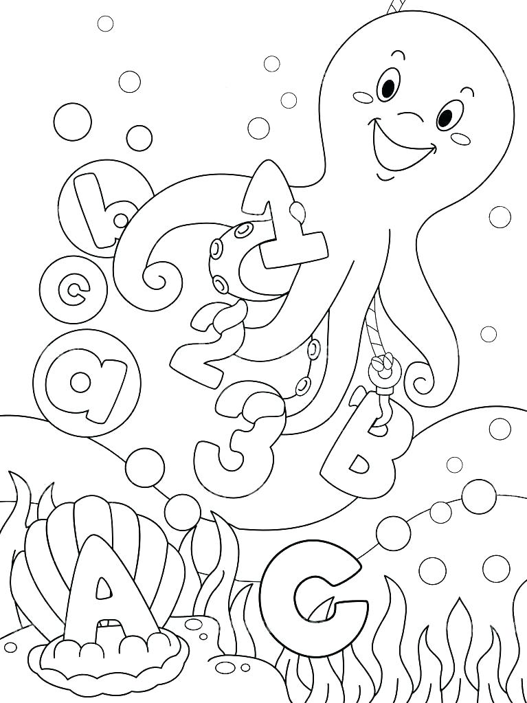 767x1023 Ocean Scene Coloring - Ocean Scene Drawing