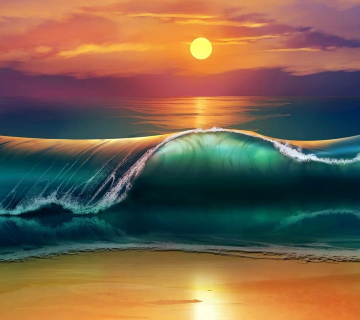 Ocean Sunset Drawing At Paintingvalley Com Explore Collection Of Ocean Sunset Drawing