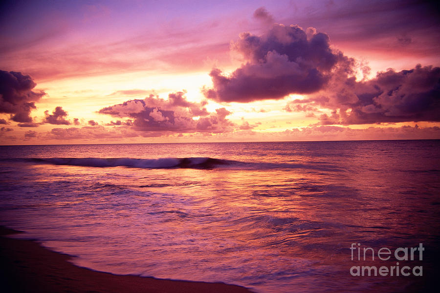 900x600 sunset over ocean photograph - Ocean Sunset Drawing