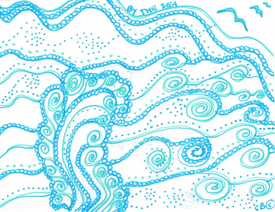 900x695 ocean waves drawing - Ocean Waves Drawing
