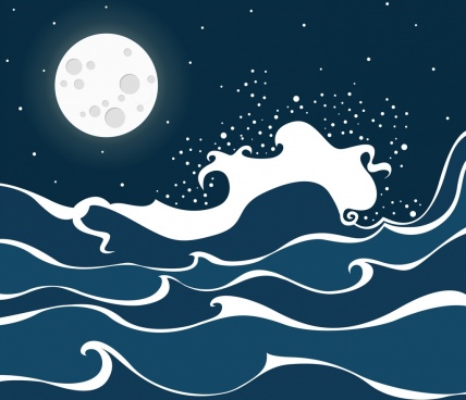 428x368 ocean waves beach free vector download - Ocean Waves Drawing