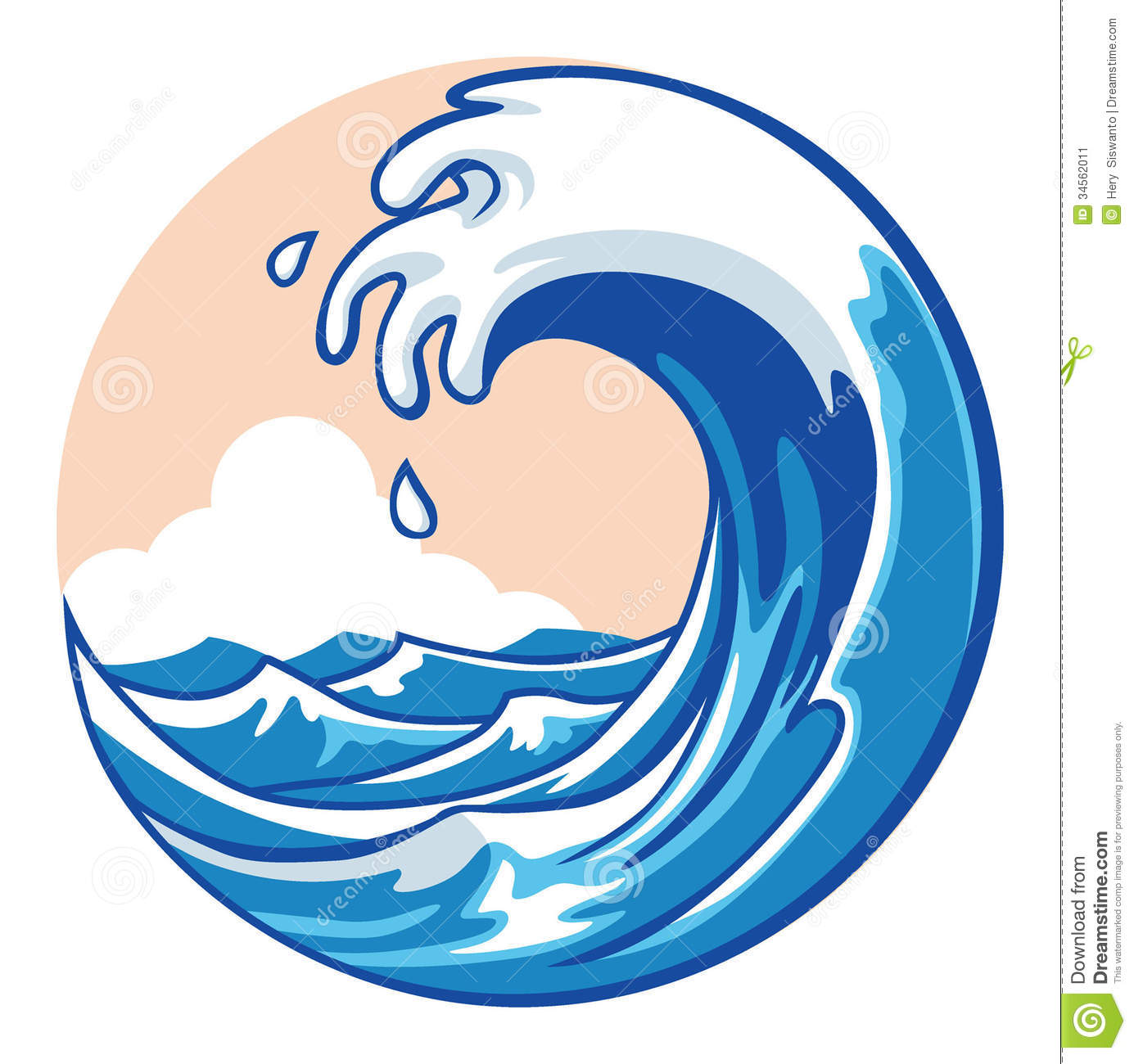 1385x1300 Collection Of Free Wave Drawing Ink Download On Ui Ex - Ocean Waves Drawing