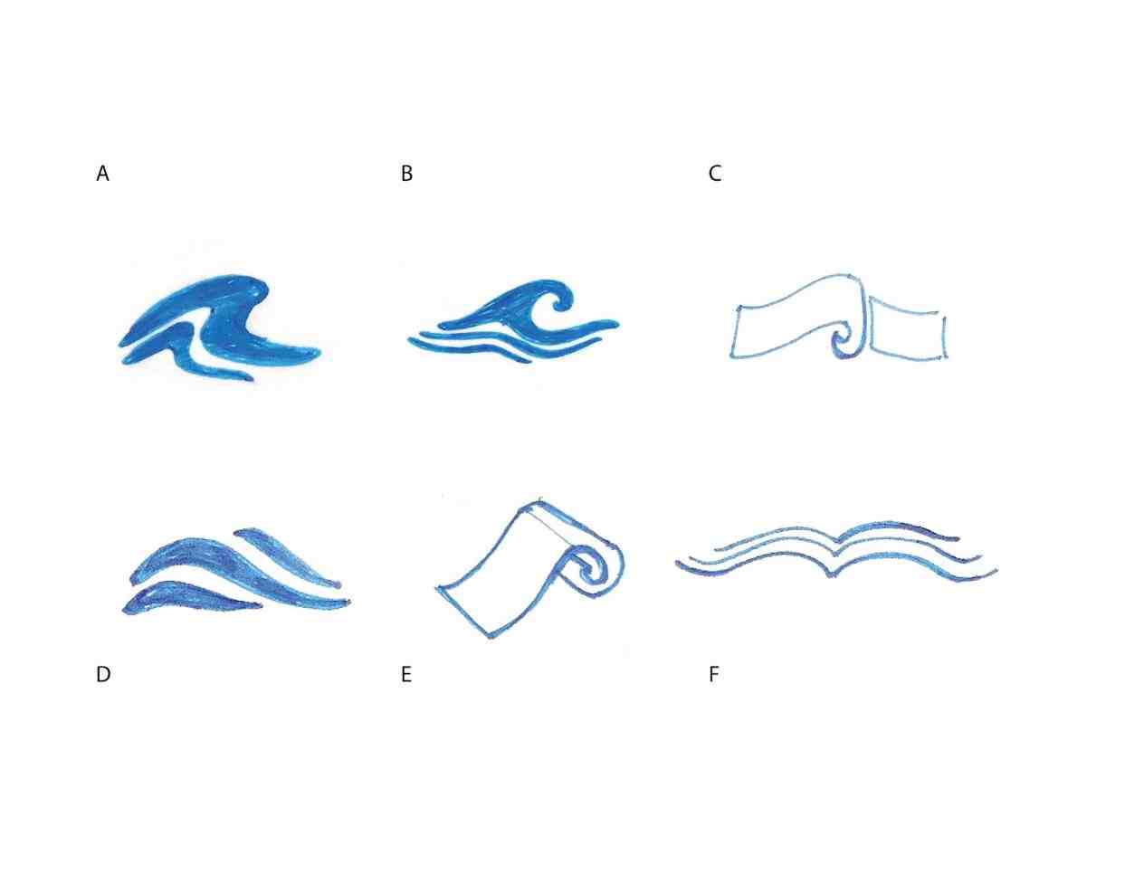 ocean waves drawing simple