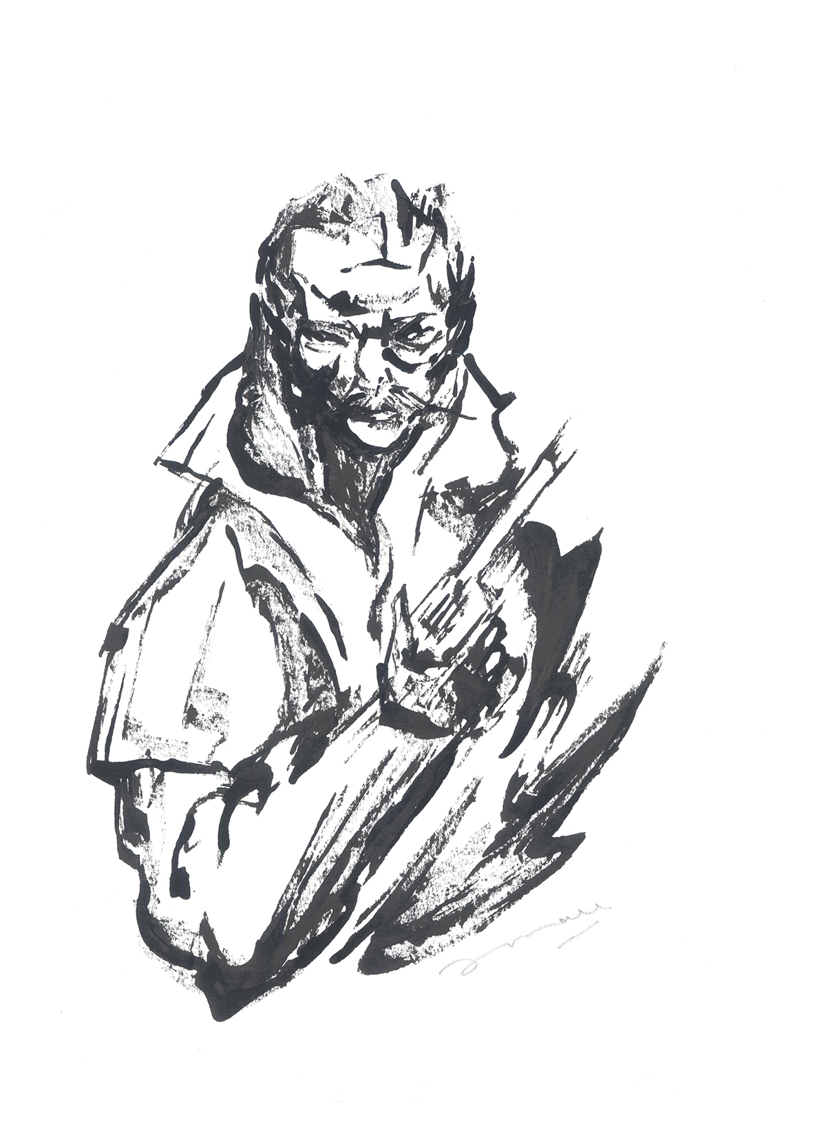 1200x1655 Revolver Ocelot - Ocelot Drawing