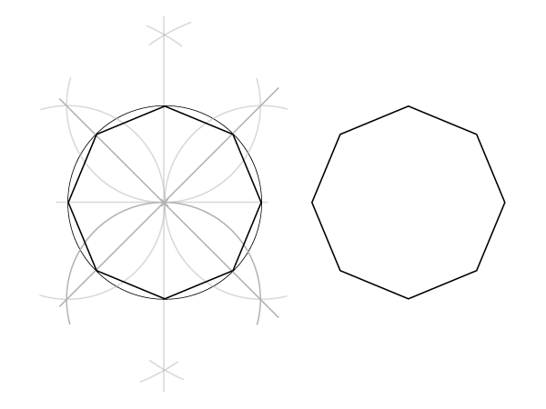 600x450 geometric design working - Octagon Drawing