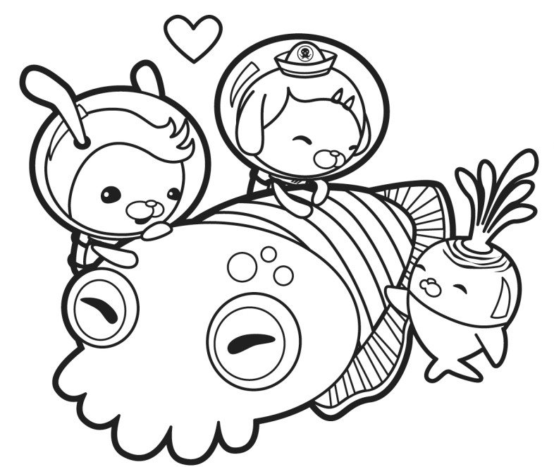 786x662 The Octonauts Coloring Pages - Octonauts Drawing