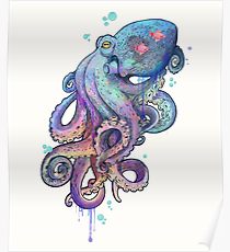 210x230 Octopus Drawing Posters Redbubble - Octopus Drawing