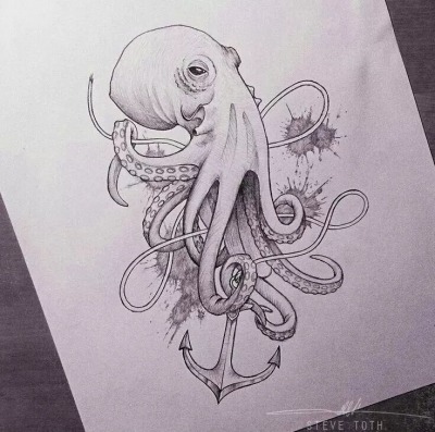 400x397 Octopus Drawing Tumblr - Octopus Drawing