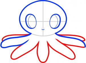 302x224 How To Draw How To Draw An Octopus For Kids - Octopus Drawing Easy