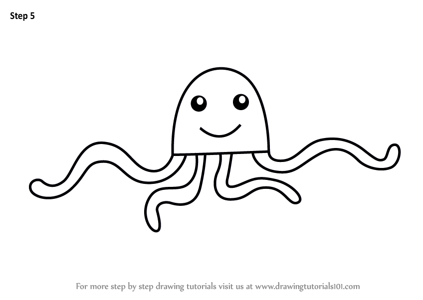 848x602 Learn How To Draw An Octopus For Kids - Octopus Drawing For Kids